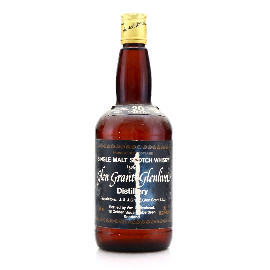 Glen Grant 1962 Cadenhead's 20 Year Old / US Import