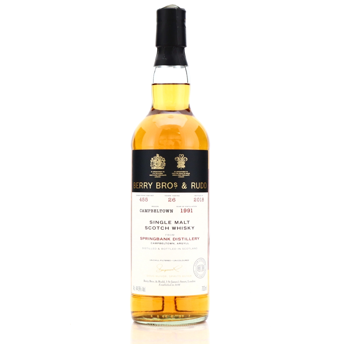 Springbank 1991 Berry Brothers and Rudd 26 Year Old