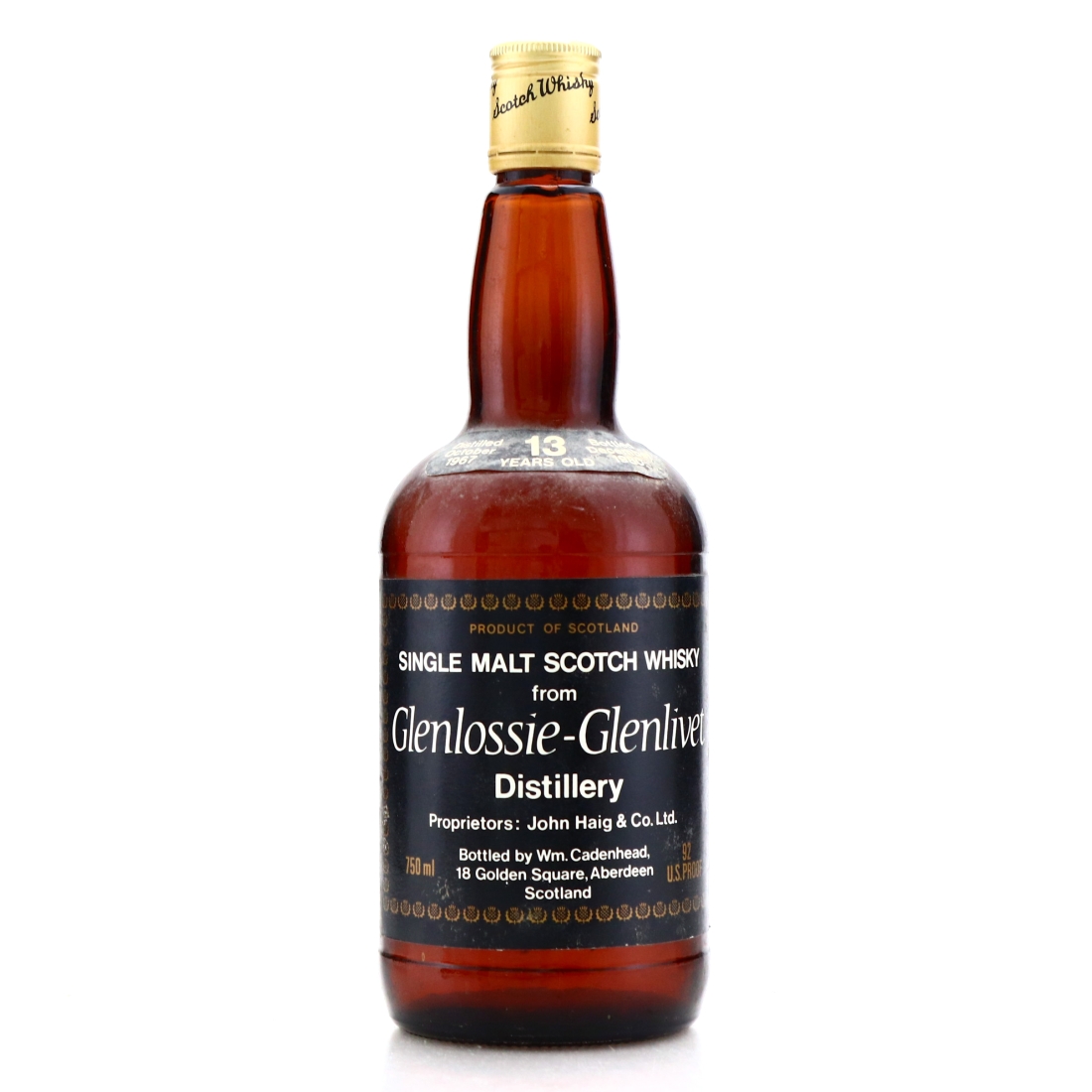 Glenlossie 1967 Cadenhead's 13 Year Old / US Import