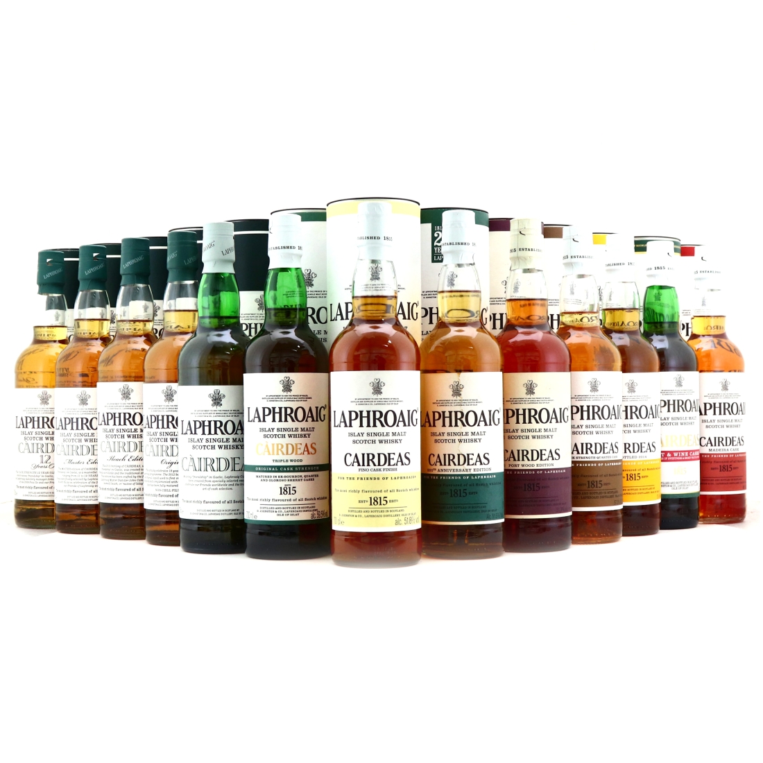 Laphroaig Cairdeas 2008 - 2020 Releases 13 x 70cl