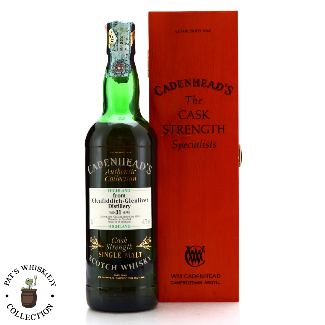 Glenfiddich 1965 Cadenhead's 31 Year Old