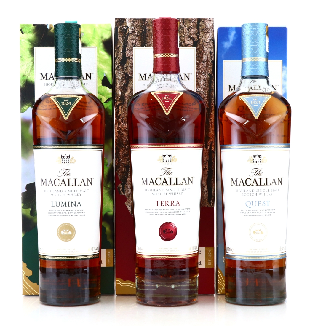 Macallan Quest Releases 3 x 70cl / Quest, Terra, Lumina