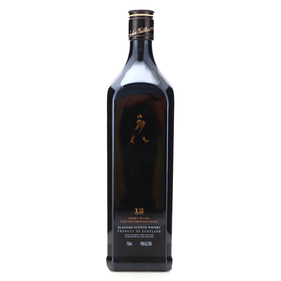 Johnnie Walker Black Label 12 Year Old Anniversary Edition 75cl / 100 Years of the Striding Man - US Import