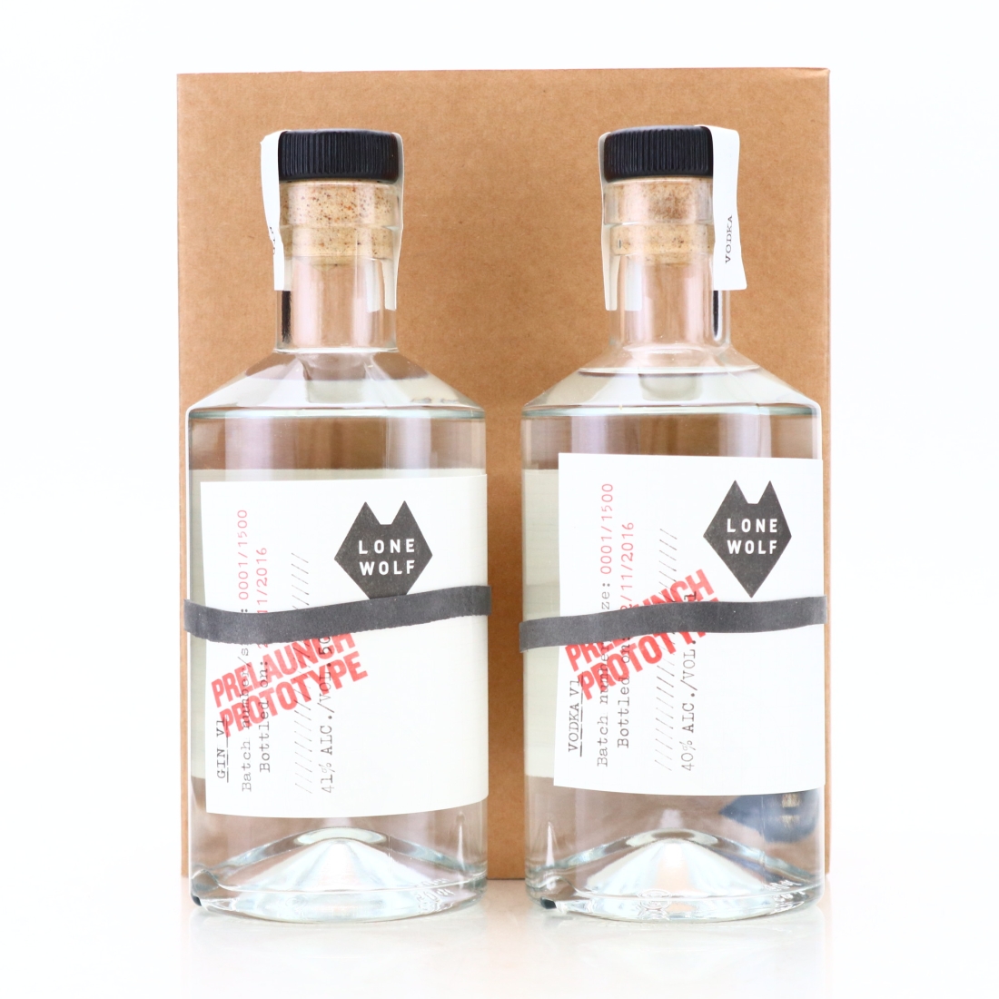 Brewdog Distilling Co Lonewolf Gin & Vodka 2 x 50cl / Pre-Launch Prototype 