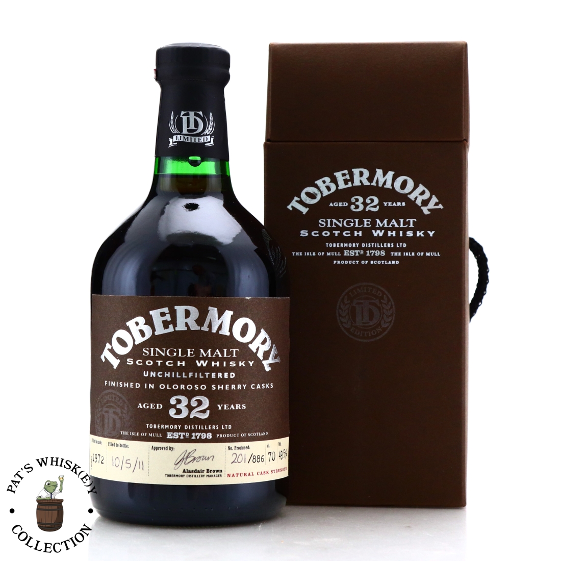 Tobermory 1972 Oloroso Sherry Finish 32 Year Old / Brown Label