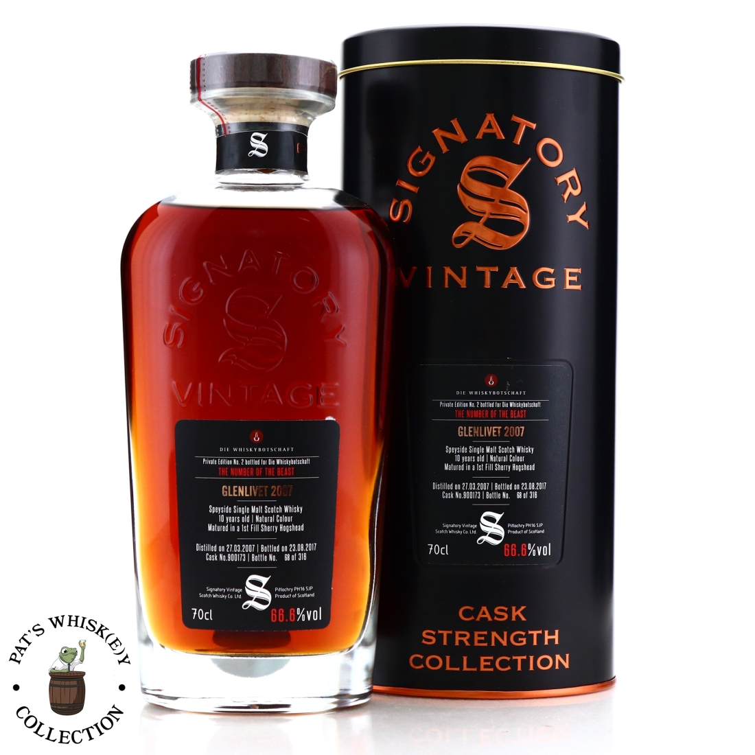 Glenlivet 2007 Signatory Vintage Cask Strength 'The Number of the Beast' / Die Whiskybotschaft
