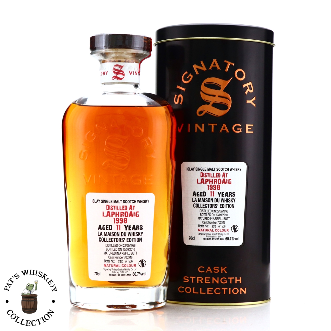 Laphroaig 1998 Signatory Vintage 11 Year Old Cask Strength / LMDW Collector's Edition