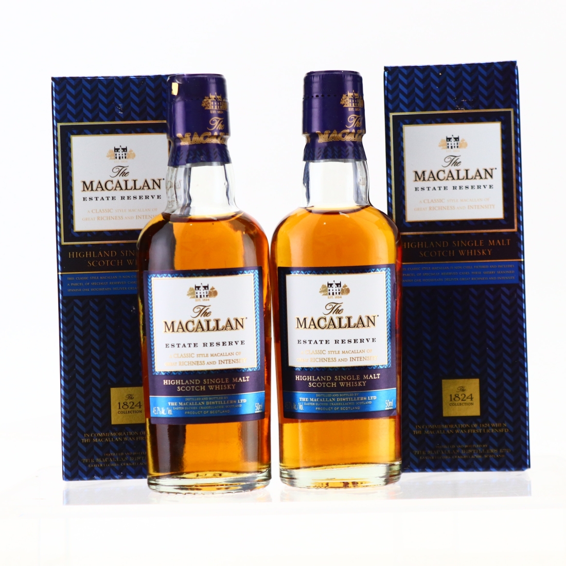 Macallan Estate Reserve Miniature x 2