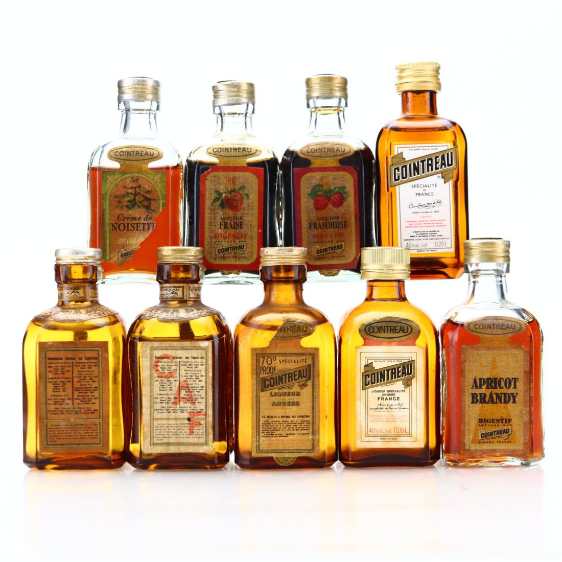 Cointreau Liqueur Miniature 1950s-80s x 9 Whisky | Whisky Auctioneer