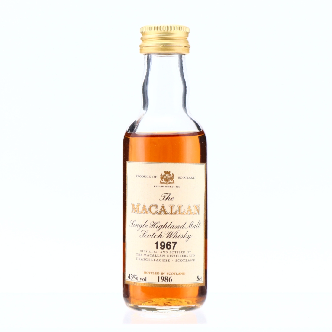 Macallan 1967 18 Year Old Miniature