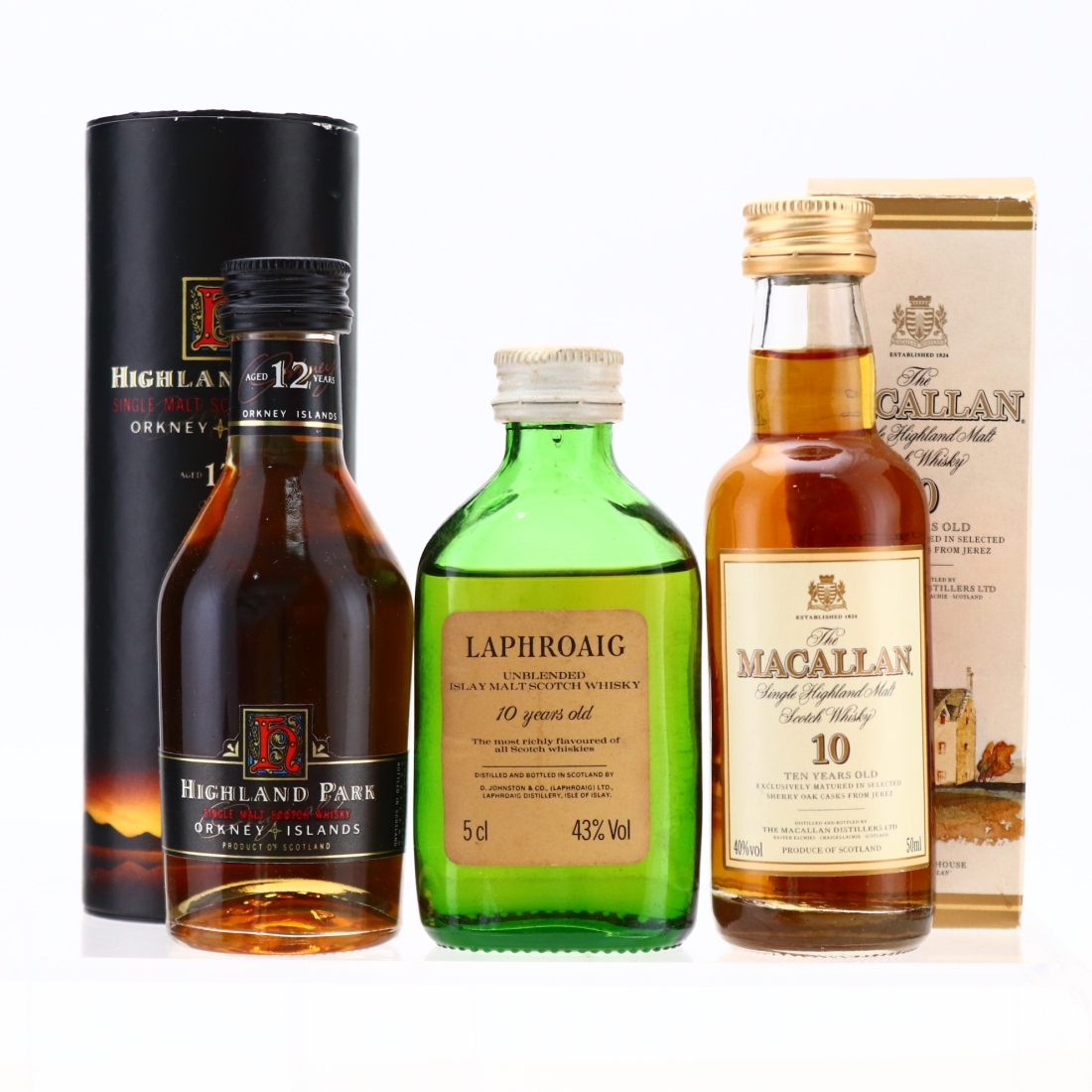 Single Malt Miniature x 3 / Includes Macallan