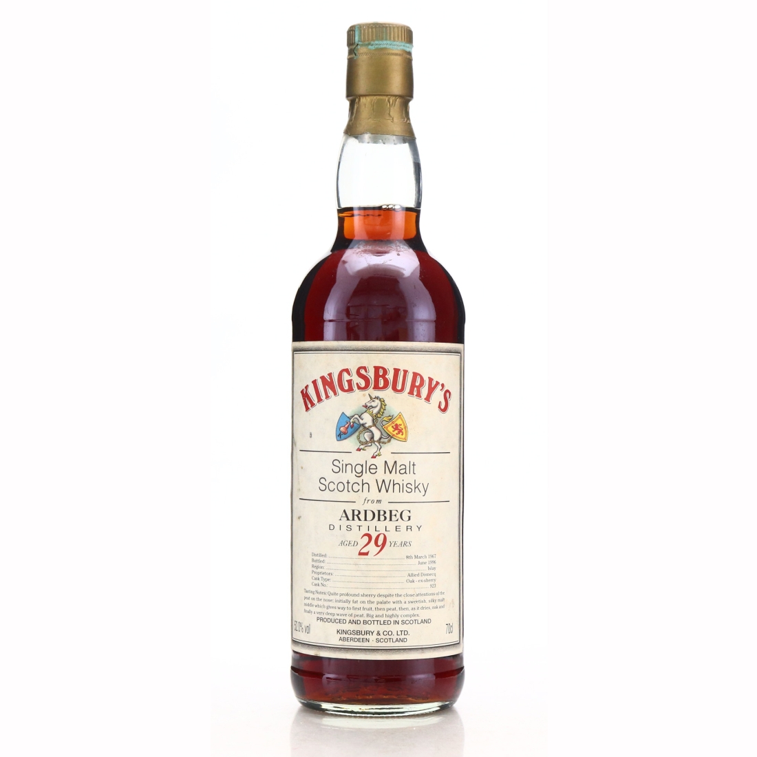 Ardbeg 1967 Kingsbury 29 Year Old #923