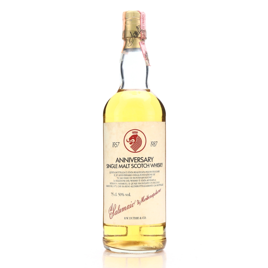 Glen Garioch 1975 Samaroli / Il Salumaio 30th Anniversary- Signed by Silvano Samaroli