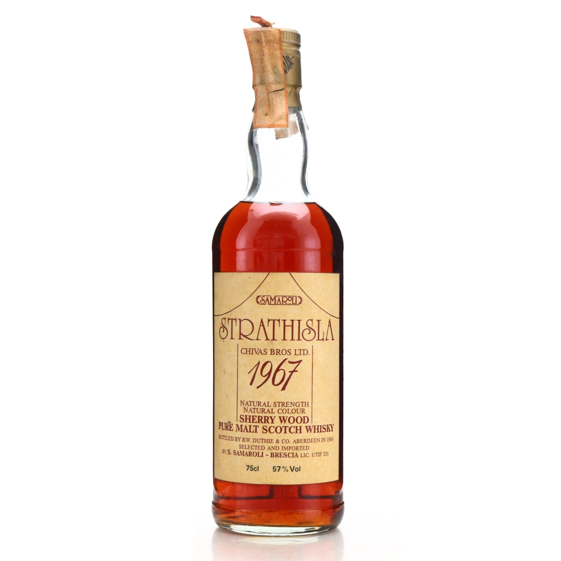 Strathisla 1967 Samaroli Sherry Wood - Signed by Silvano Samaroli