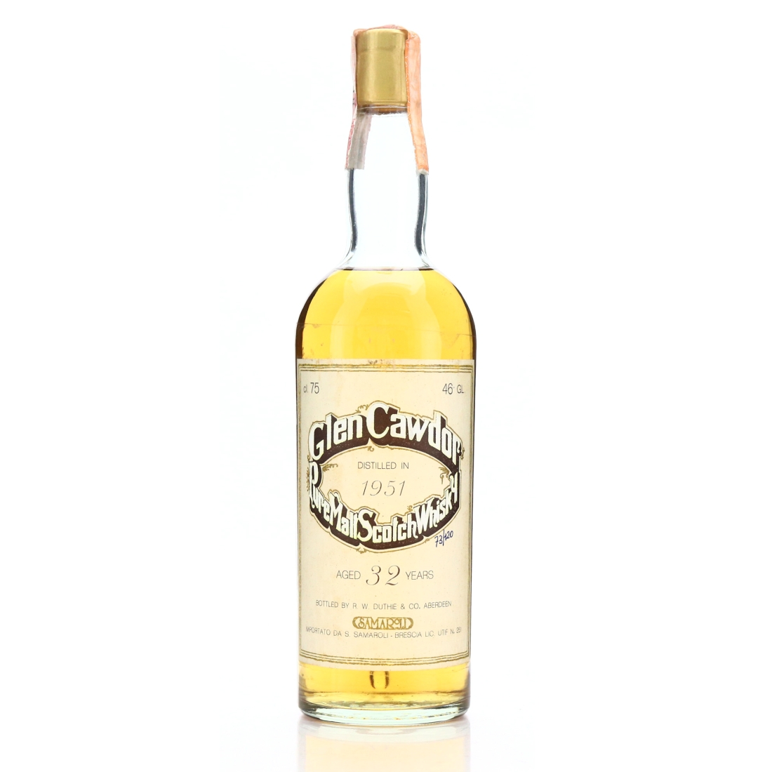 Springbank 'Glen Cawdor' 1951 Samaroli 32 Year Old / Signed by Silvano Samaroli