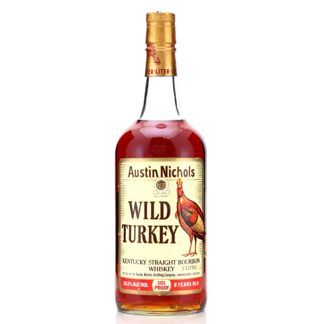 Wild Turkey 8 Year Old 101 Proof 1 Litre 1991