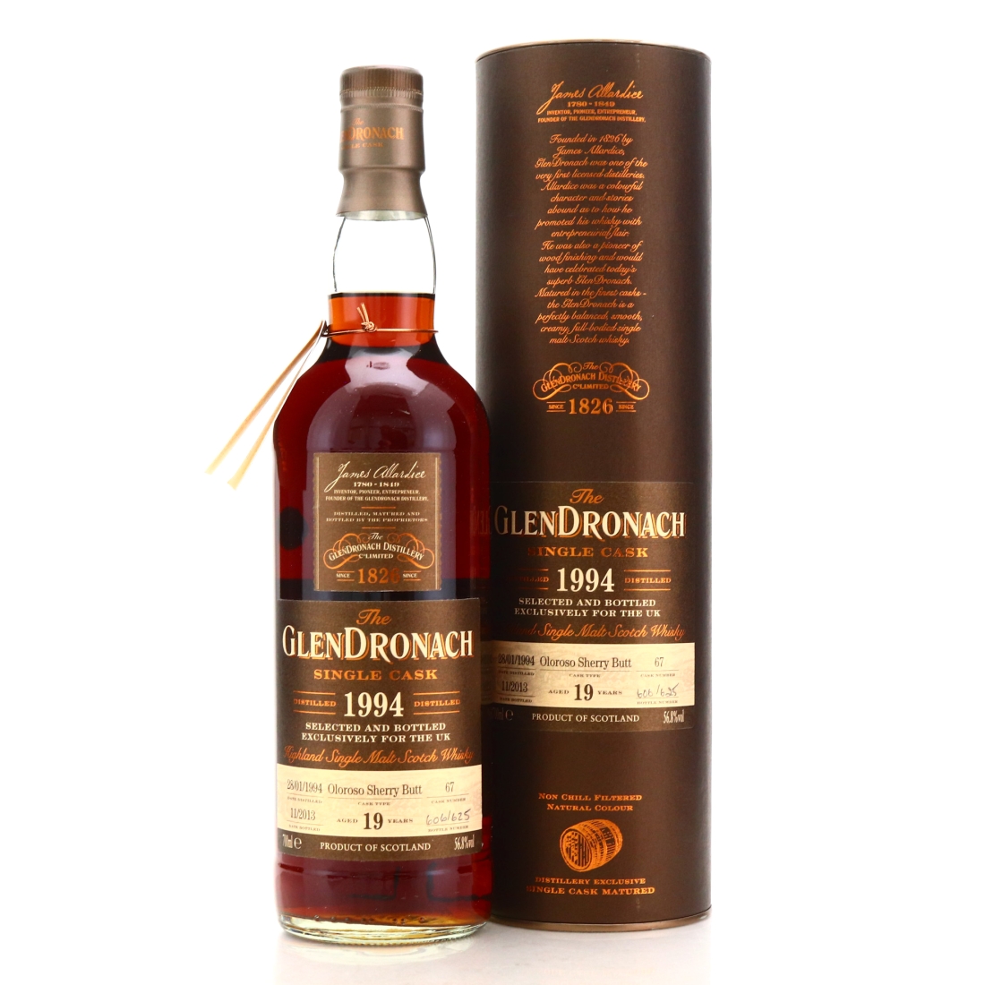 Glendronach 1994 Single Oloroso Cask 19 Year Old #67 / UK Exclusive