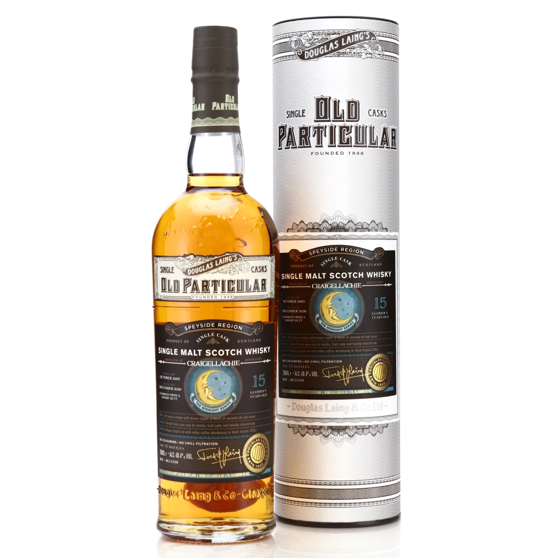 Craigellachie 2005 Douglas Laing 15 Year Old / The Midnight Series