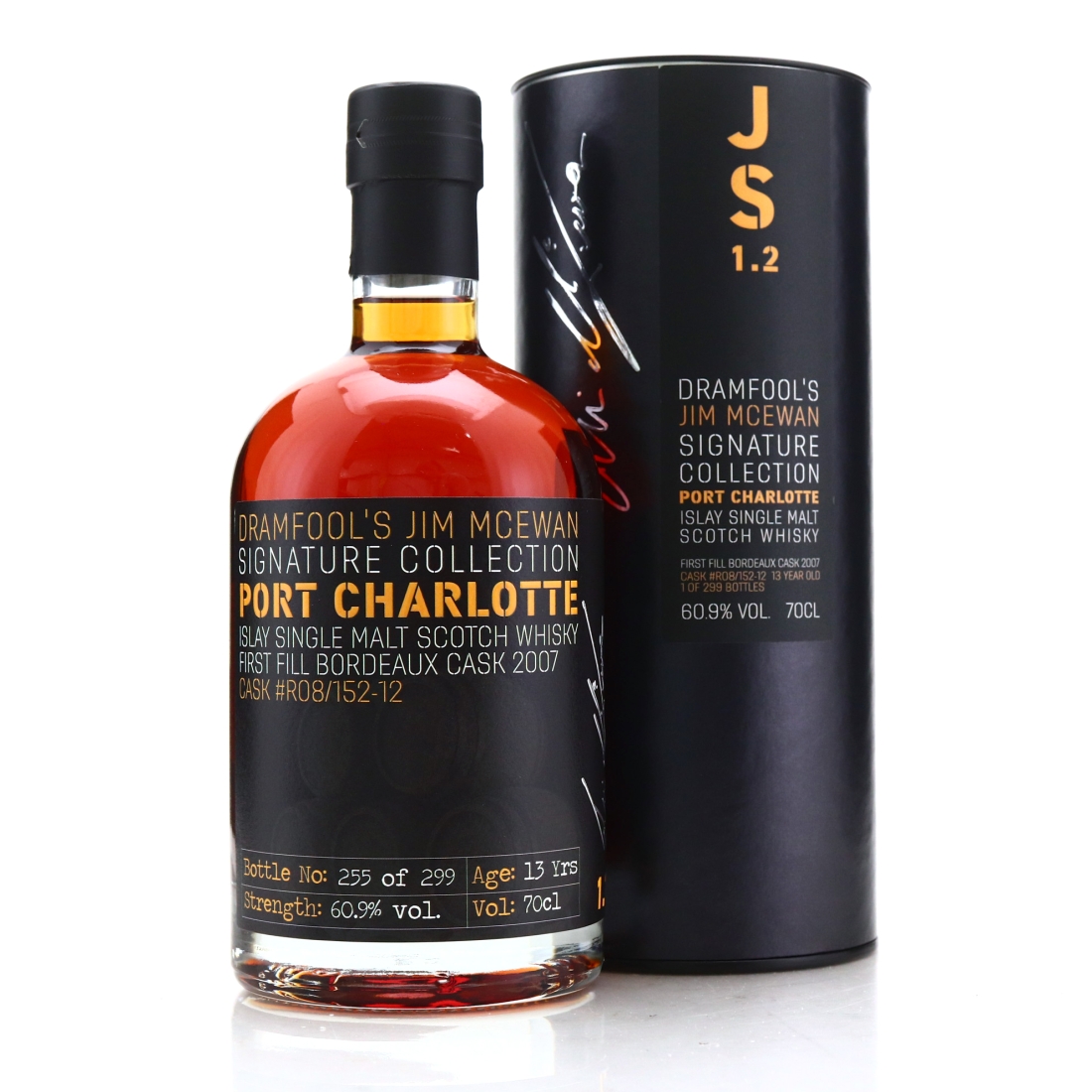 Port Charlotte 2007 Dramfool Jim McEwan Signature Collection 13 Year Old 1.2