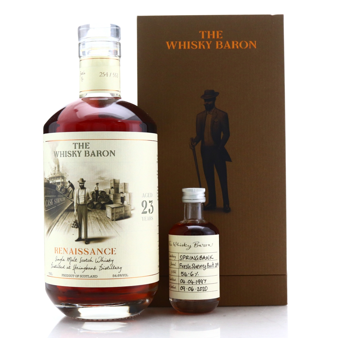 Springbank 1997 Whisky Baron 23 Year Old with Miniature