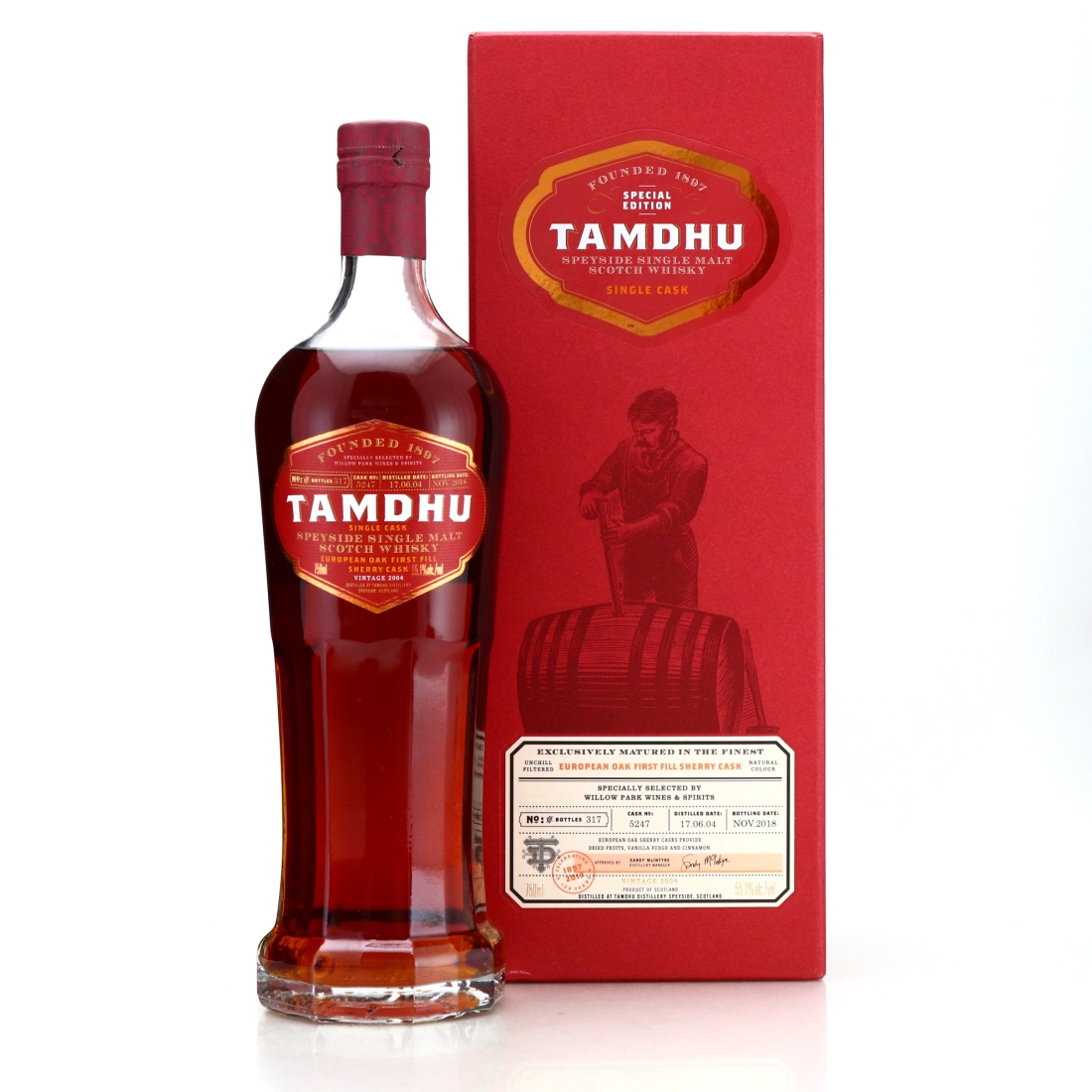 Tamdhu 2004 Single Sherry Cask #5247 / Willow Park