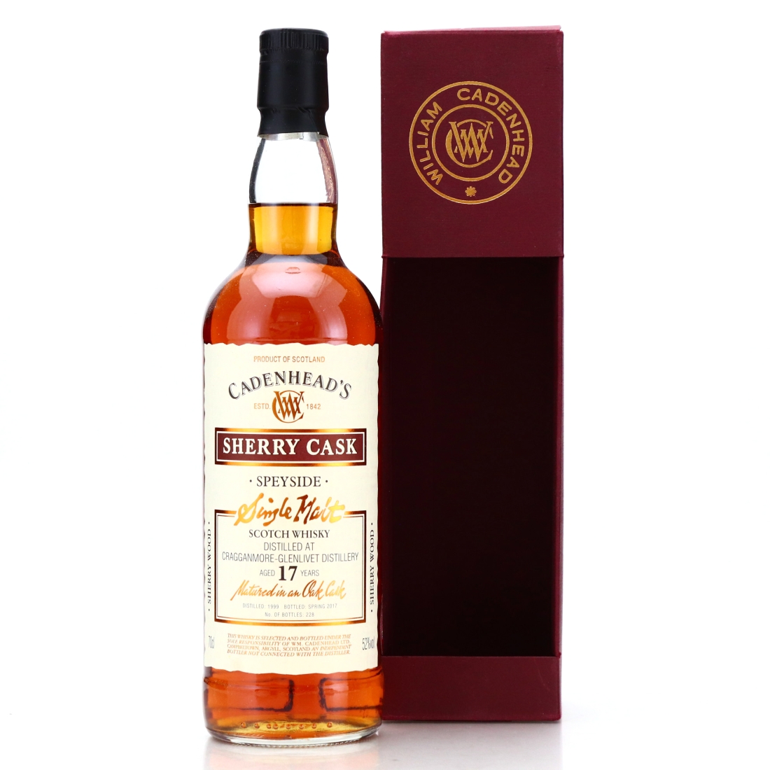 Cragganmore 1999 Cadenhead's 17 Year Old Sherry Cask