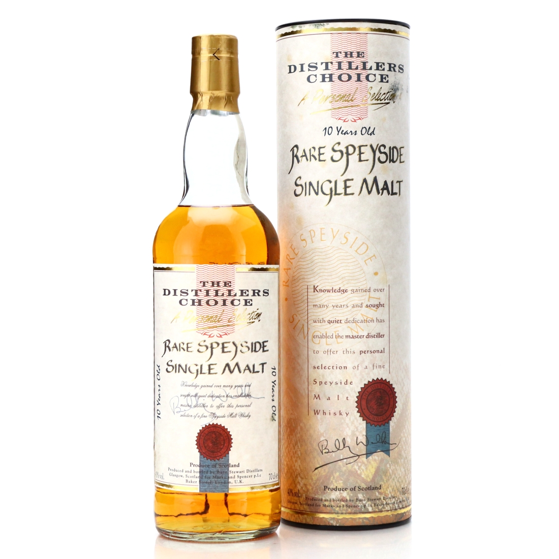 Burn Stewart 10 Year Old Rare Speyside Single Malt