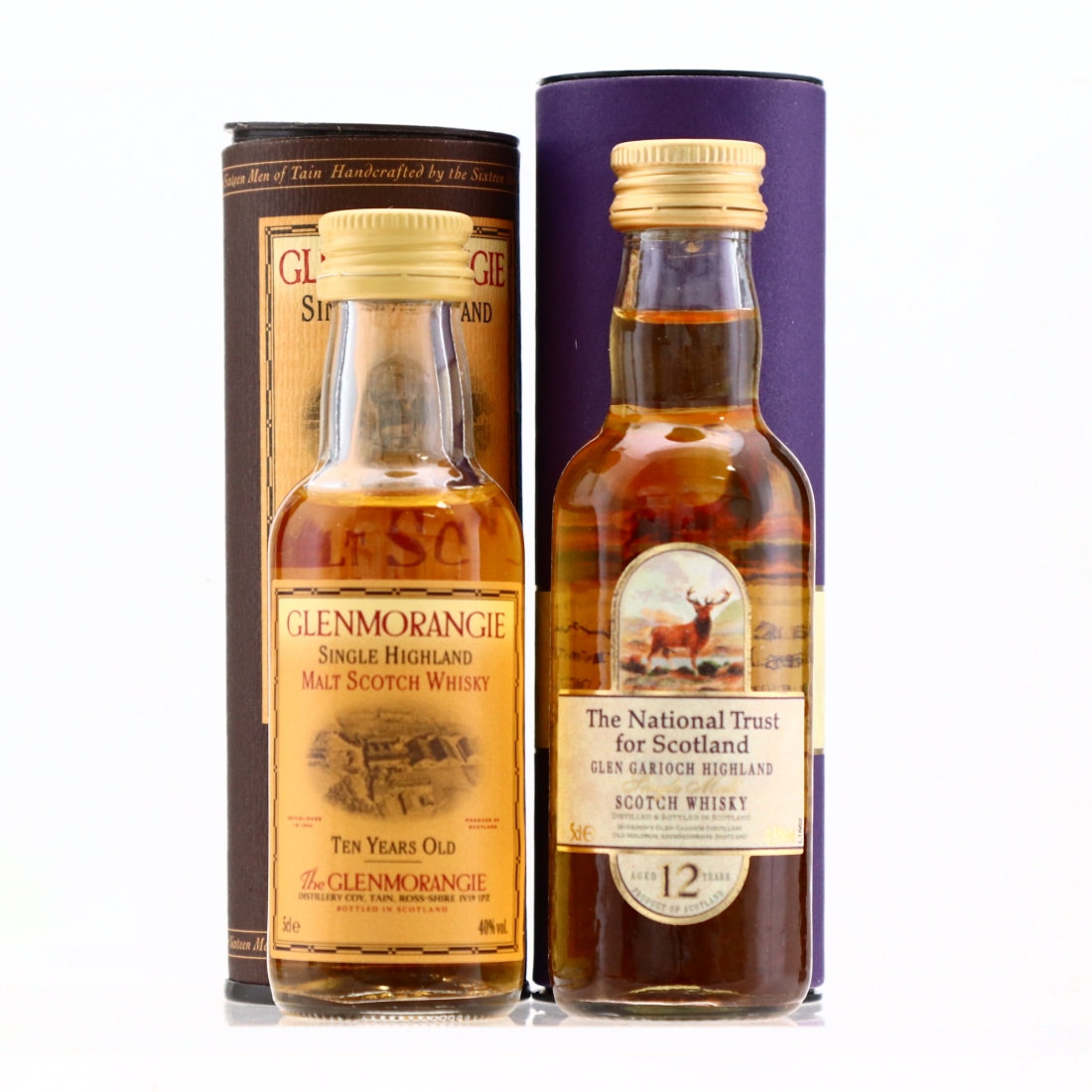 Glen Garioch & Glenmorangie Miniature x 2