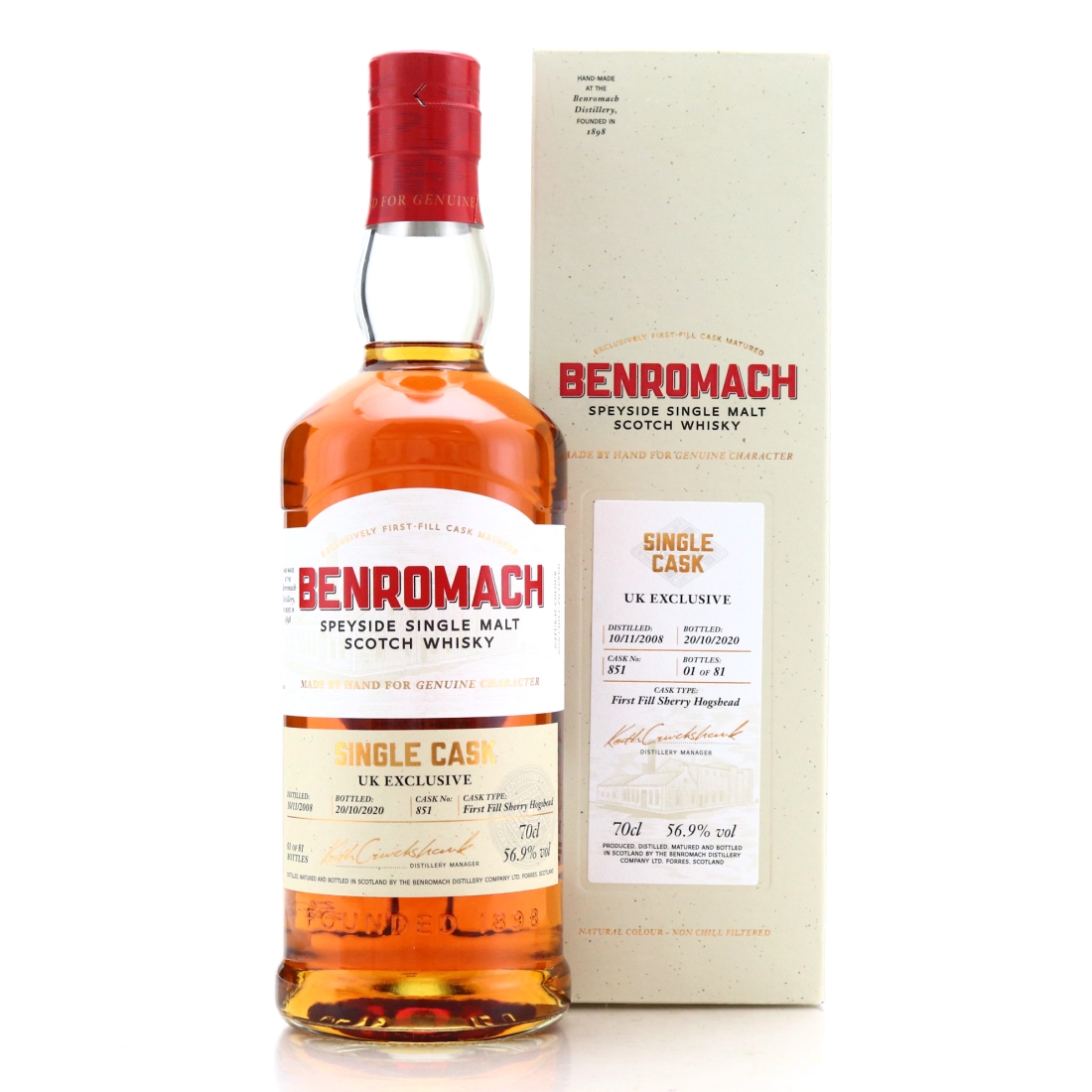Benromach 2008 Single Sherry Cask #851 / UK