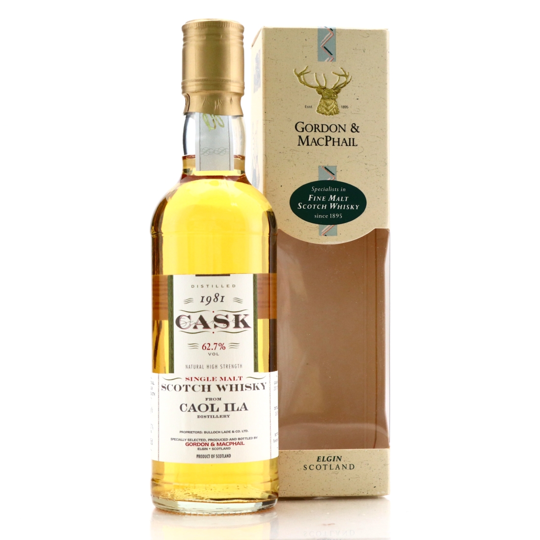 Caol Ila 1981 Gordon and MacPhail Cask Strength 35cl