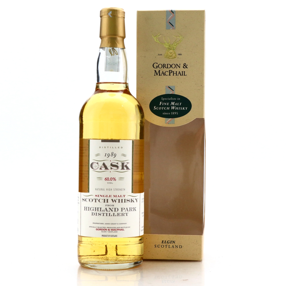 Highland Park 1989 Gordon and MacPhail Cask Strength