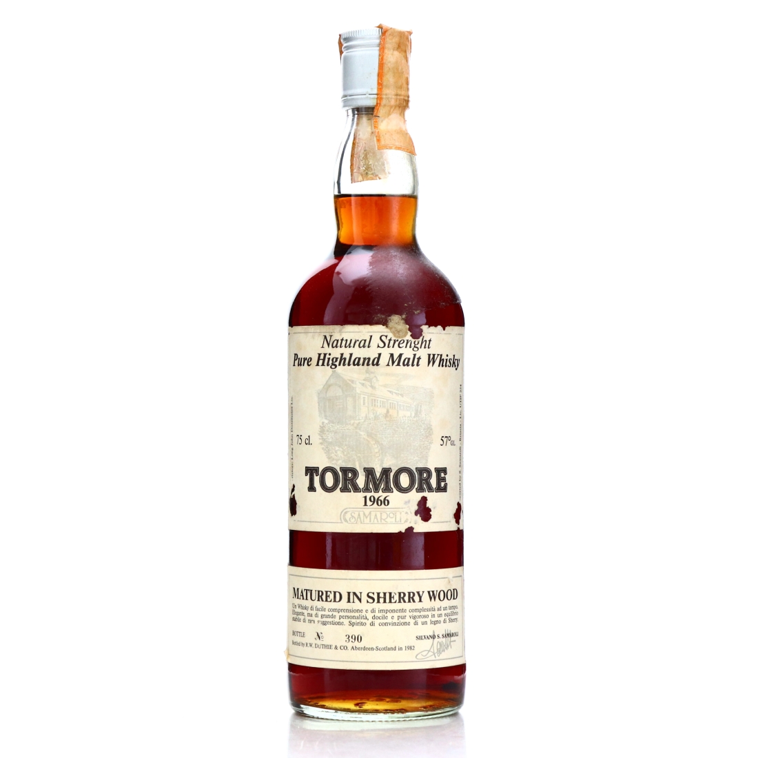 Tormore 1966 Samaroli Sherry Wood / Silver Cap - Signed by Silvano Samaroli