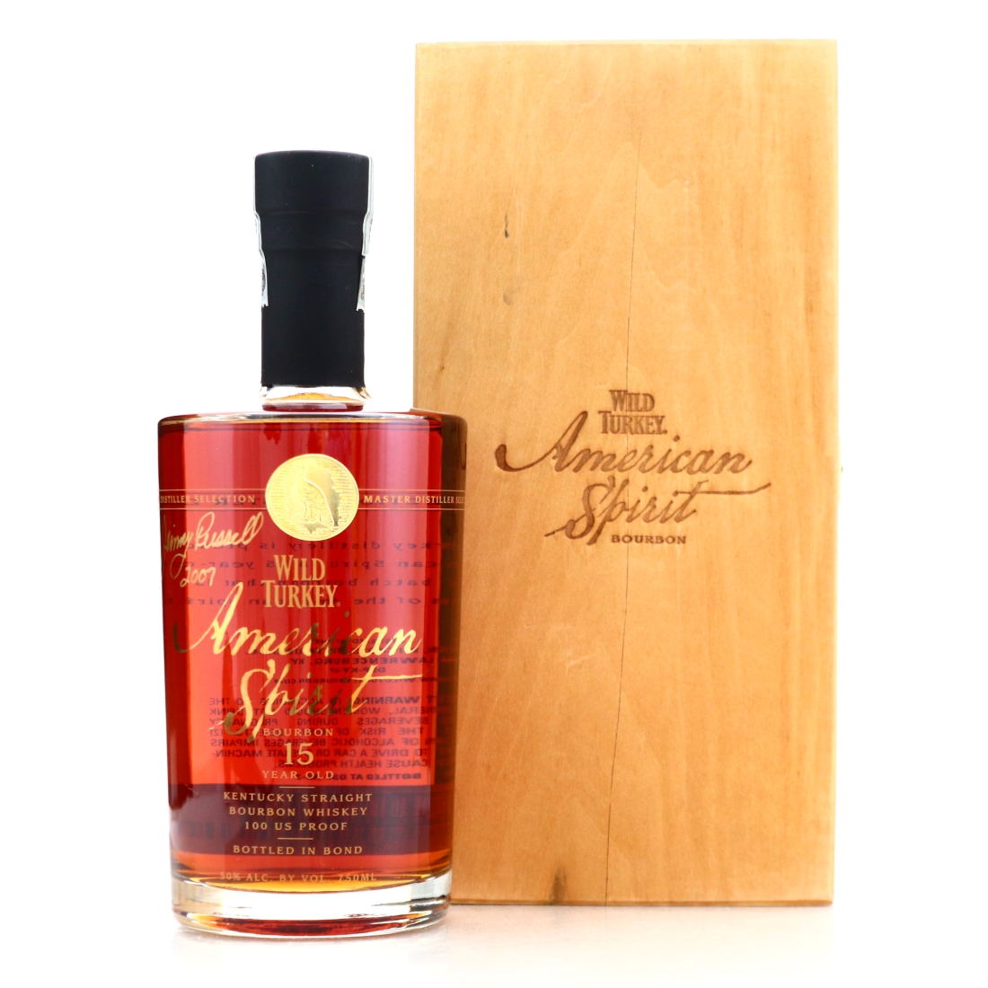 Wild Turkey American Spirit 15 Year Old Master Distiller Selection - Signed by Jimmy Russel