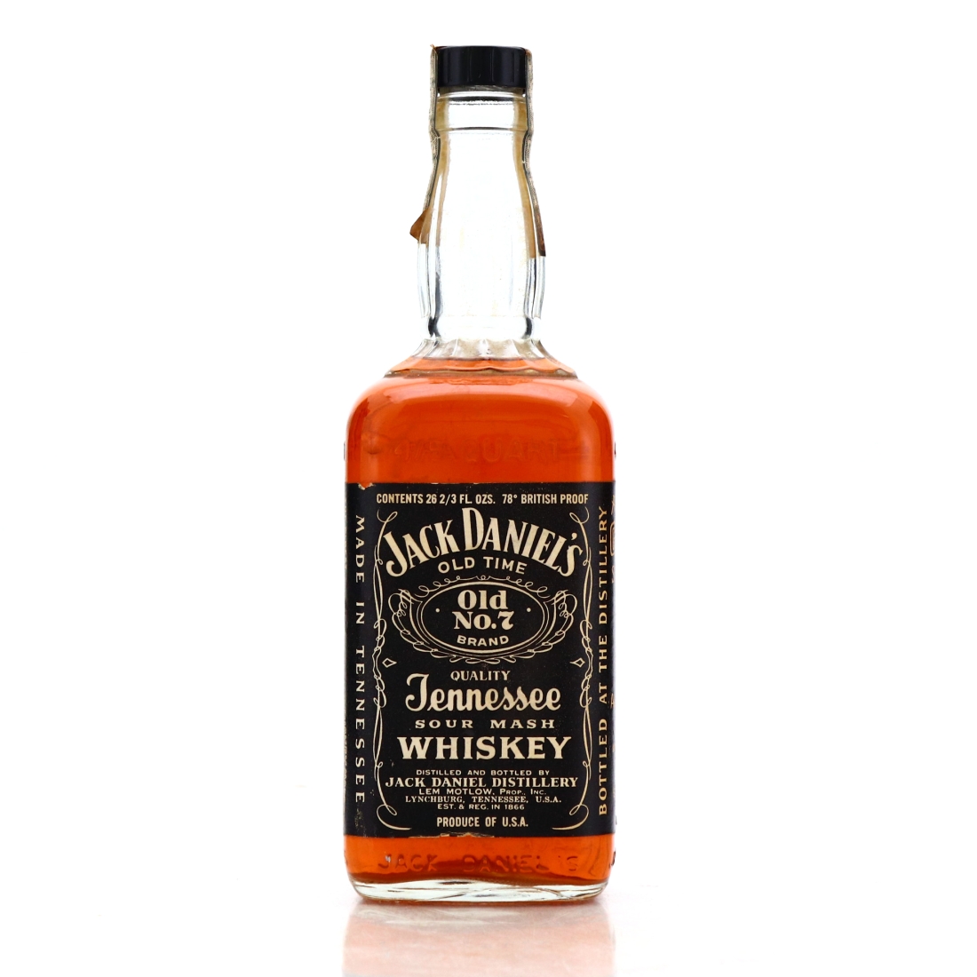 Jack Daniel's Old No.7 78 Proof 1970s