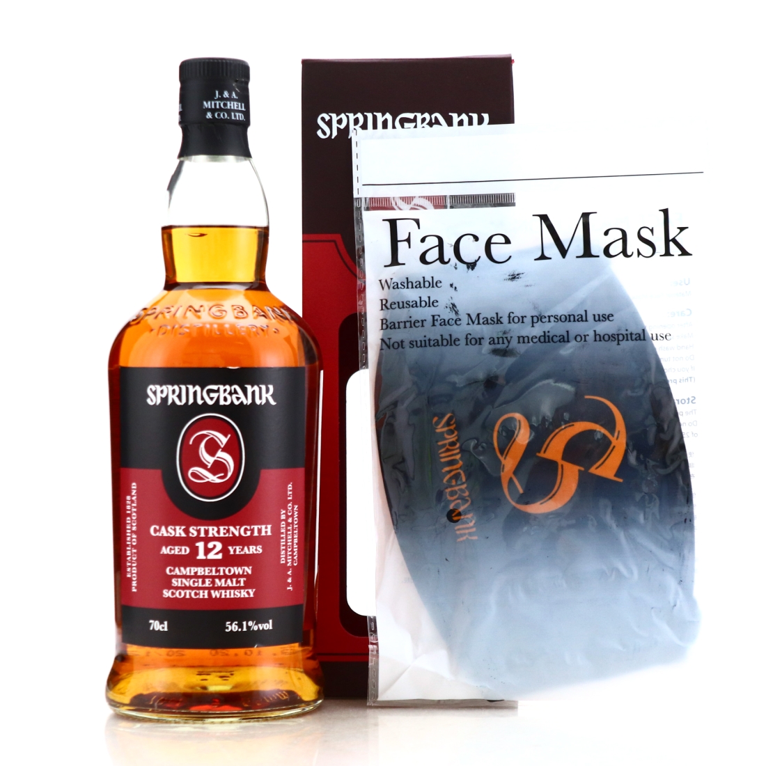 Springbank 12 Year Old Cask Strength / 56.1% - Includes Face Mask