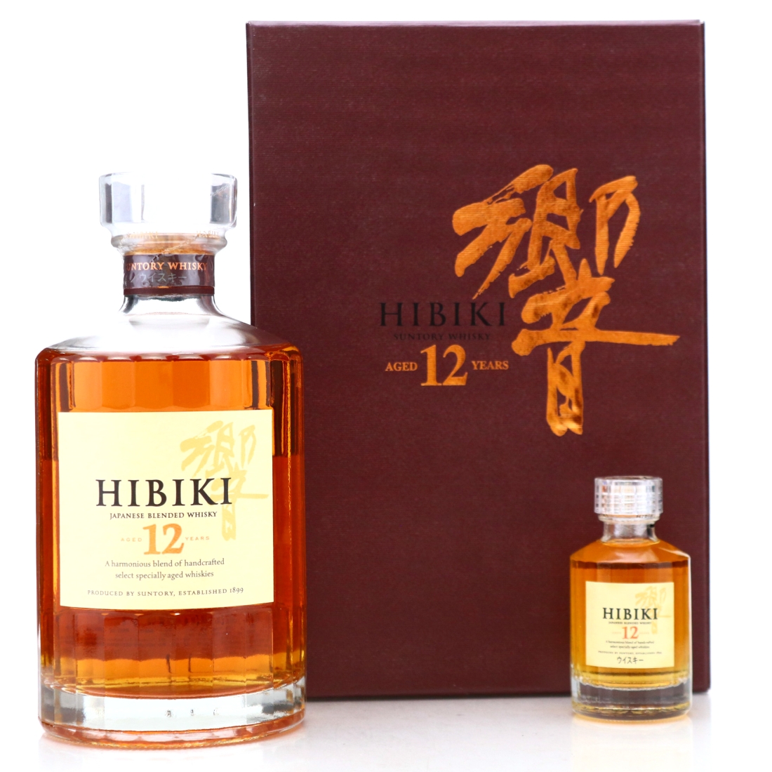 Hibiki 12 Year Old Gift Pack with Miniature