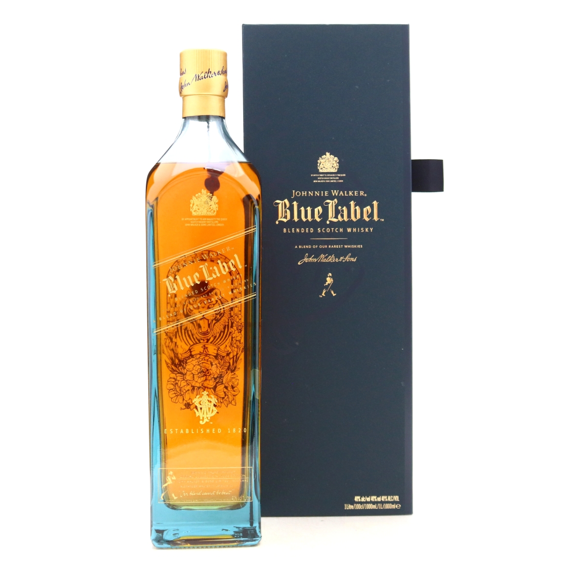 Johnnie Walker Blue Label Zodiac Series 1 Litre / Tiger Edition