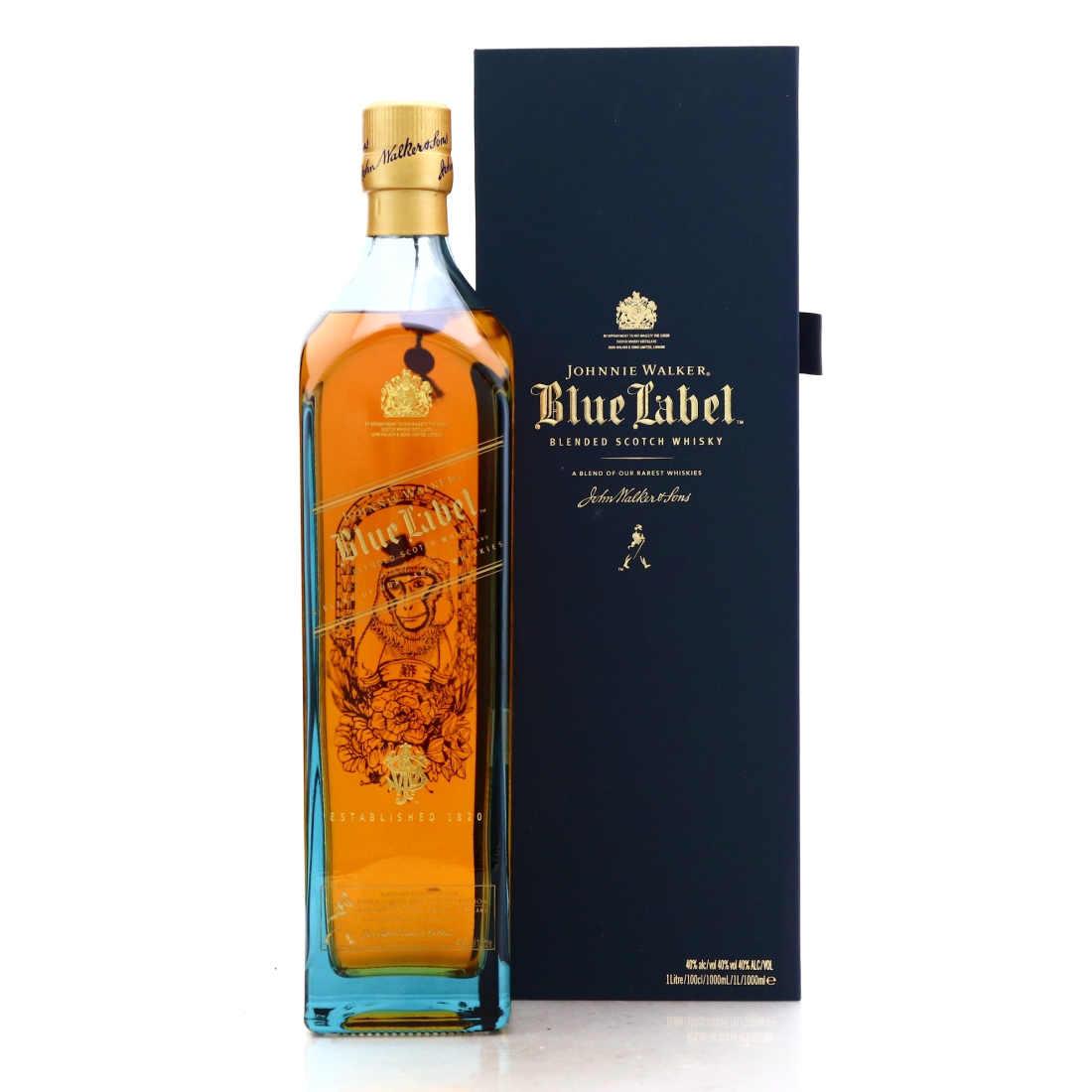 Johnnie Walker Blue Label Zodiac Series 1 Litre / Monkey Edition