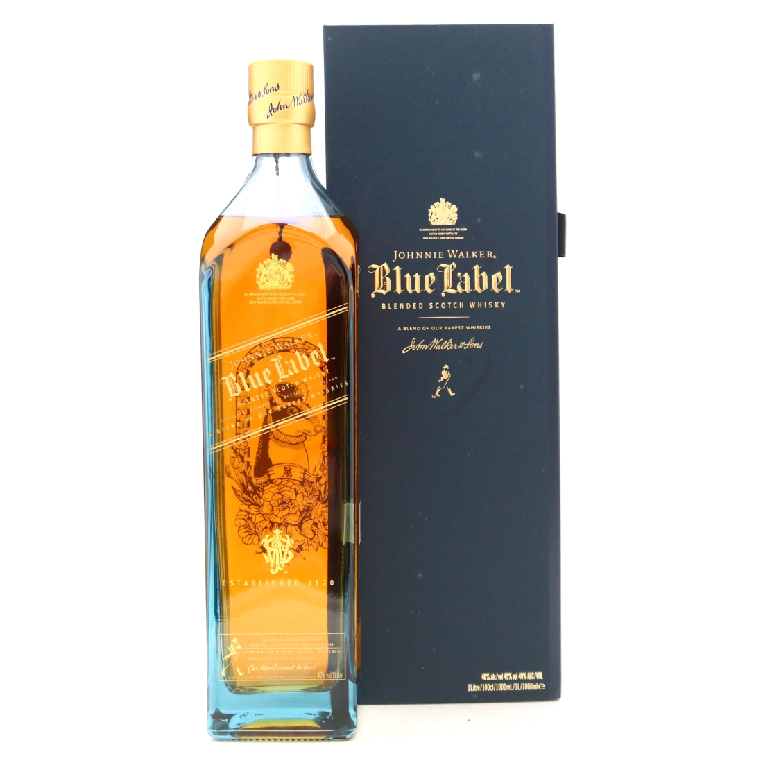 Johnnie Walker Blue Label Zodiac Series 1 Litre / Rat Edition