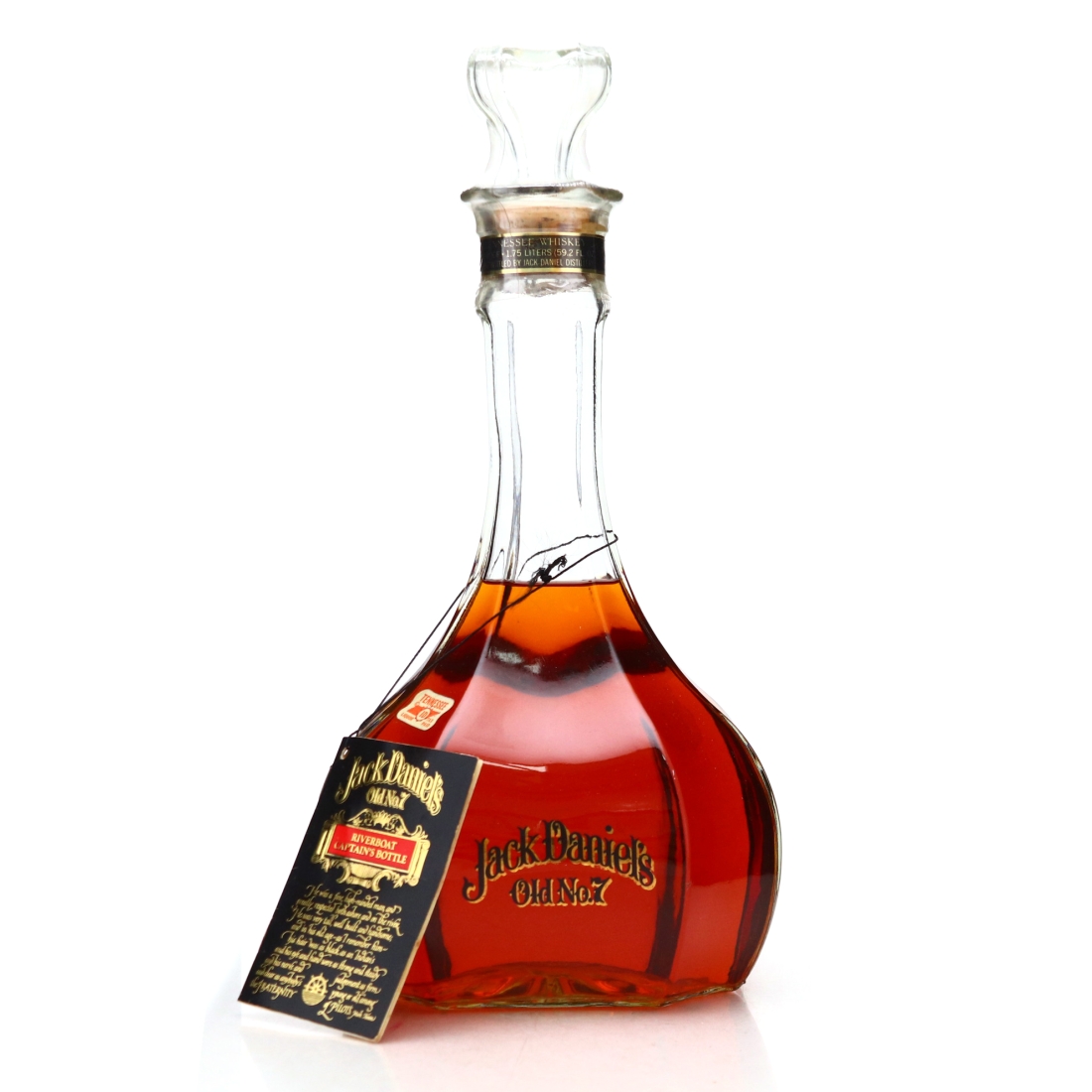 Jack Daniel's Old No.7 Riverboat Captain's Bottle 90 Proof 1.75 Litre