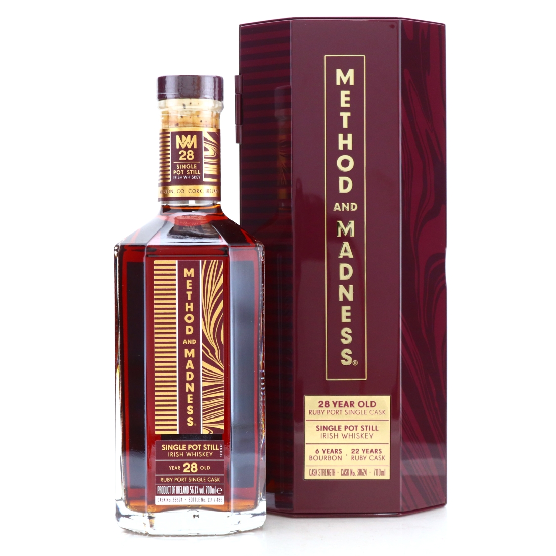 Method and Madness 28 Year Old Single Pot Still Single Ruby Port Cask