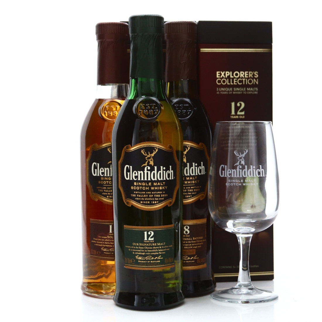 Glenfiddich Explorer's Collection 3 x 20cl