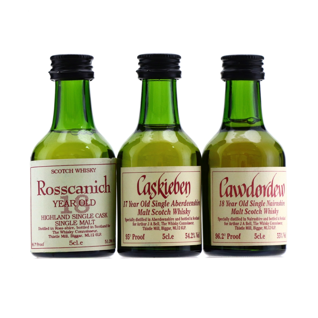 The Whisky Connoisseur Miniature x 3