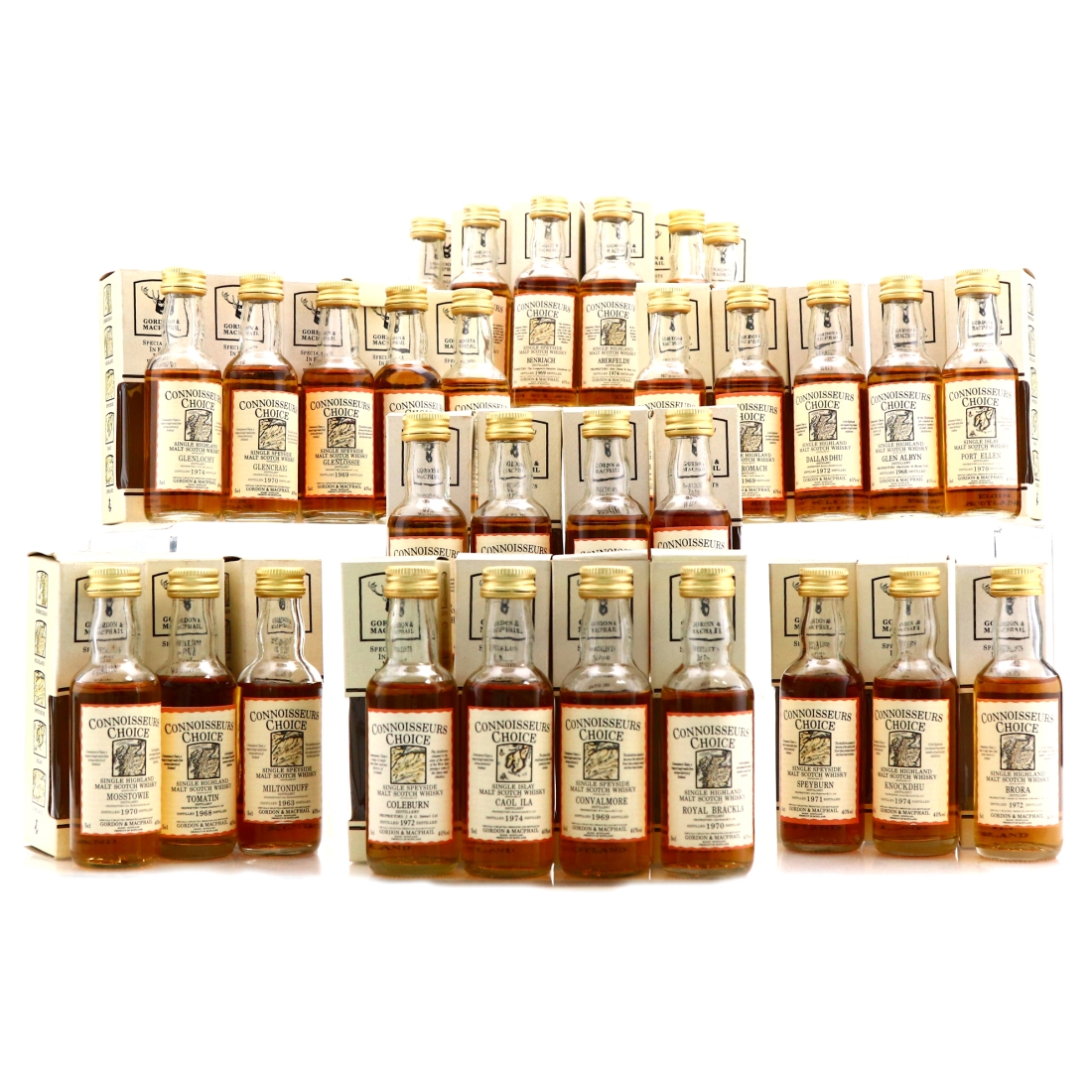 Gordon and MacPhail Connoisseurs Choice Miniature x 30 / Includes Closed Distilleries