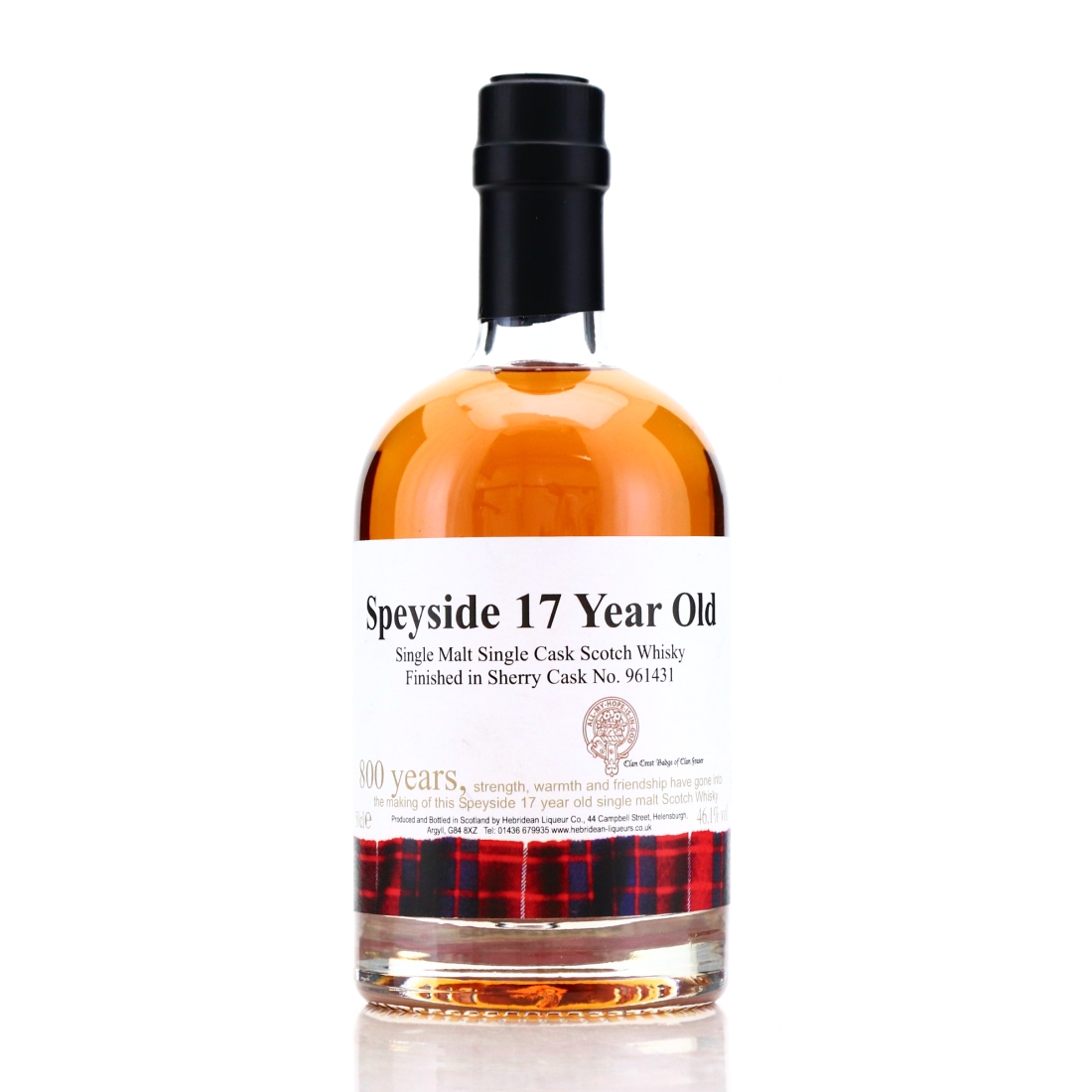 Speyside Single Malt 17 Year Old Hebridean Liqueur Co 50cl