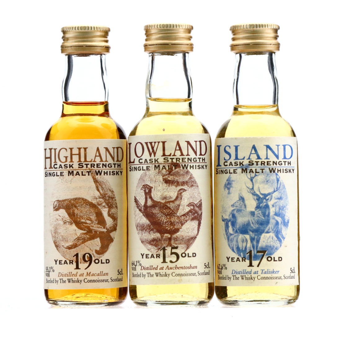 The Whisky Connoisseur Miniature x 3 / Includes Macallan