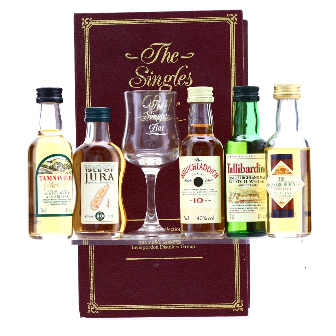 The Singles Bar Miniatures 5 x 5cl / Invergordon Distillers