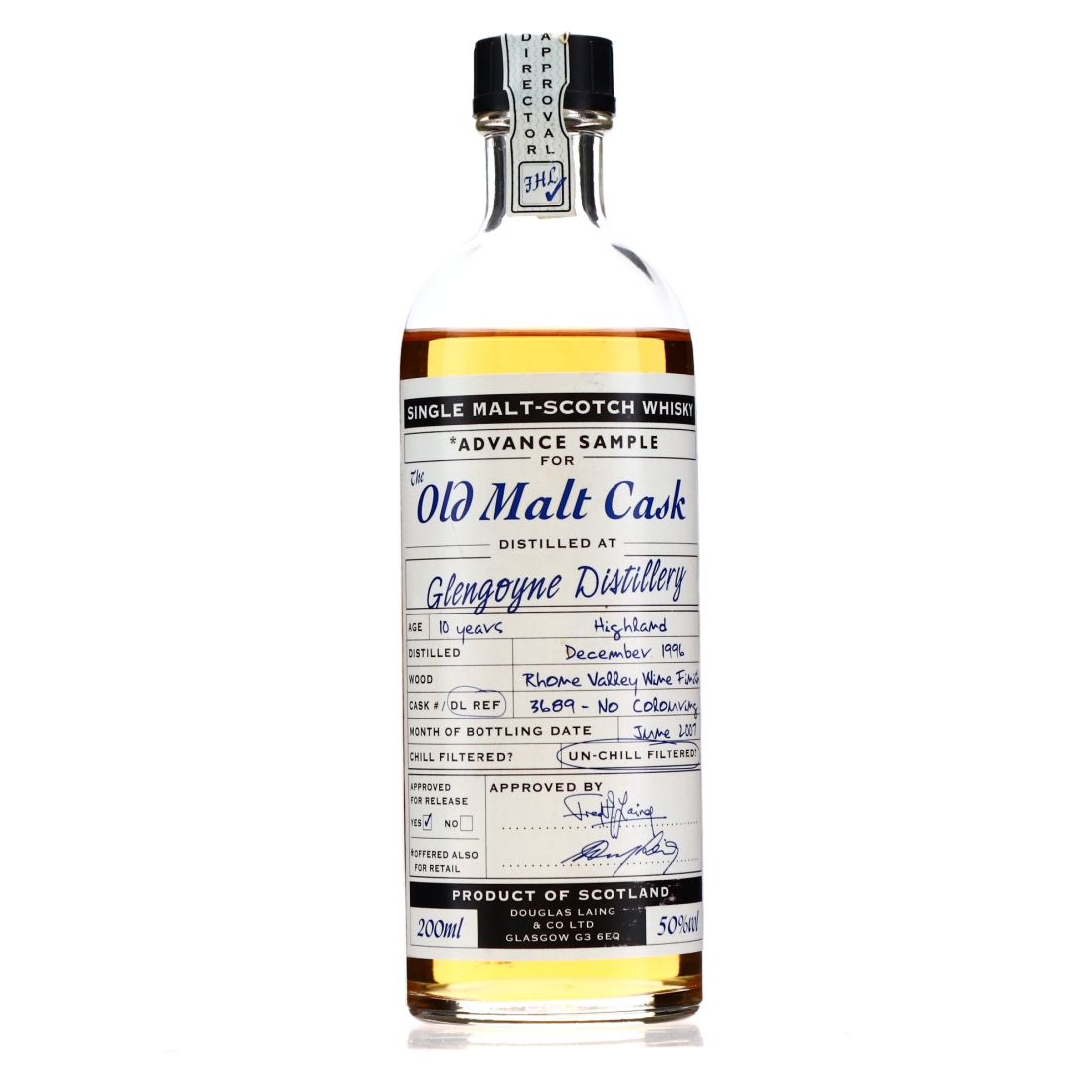 Glengoyne 1996 Douglas Laing 10 Year Old 20cl / Advance Sample