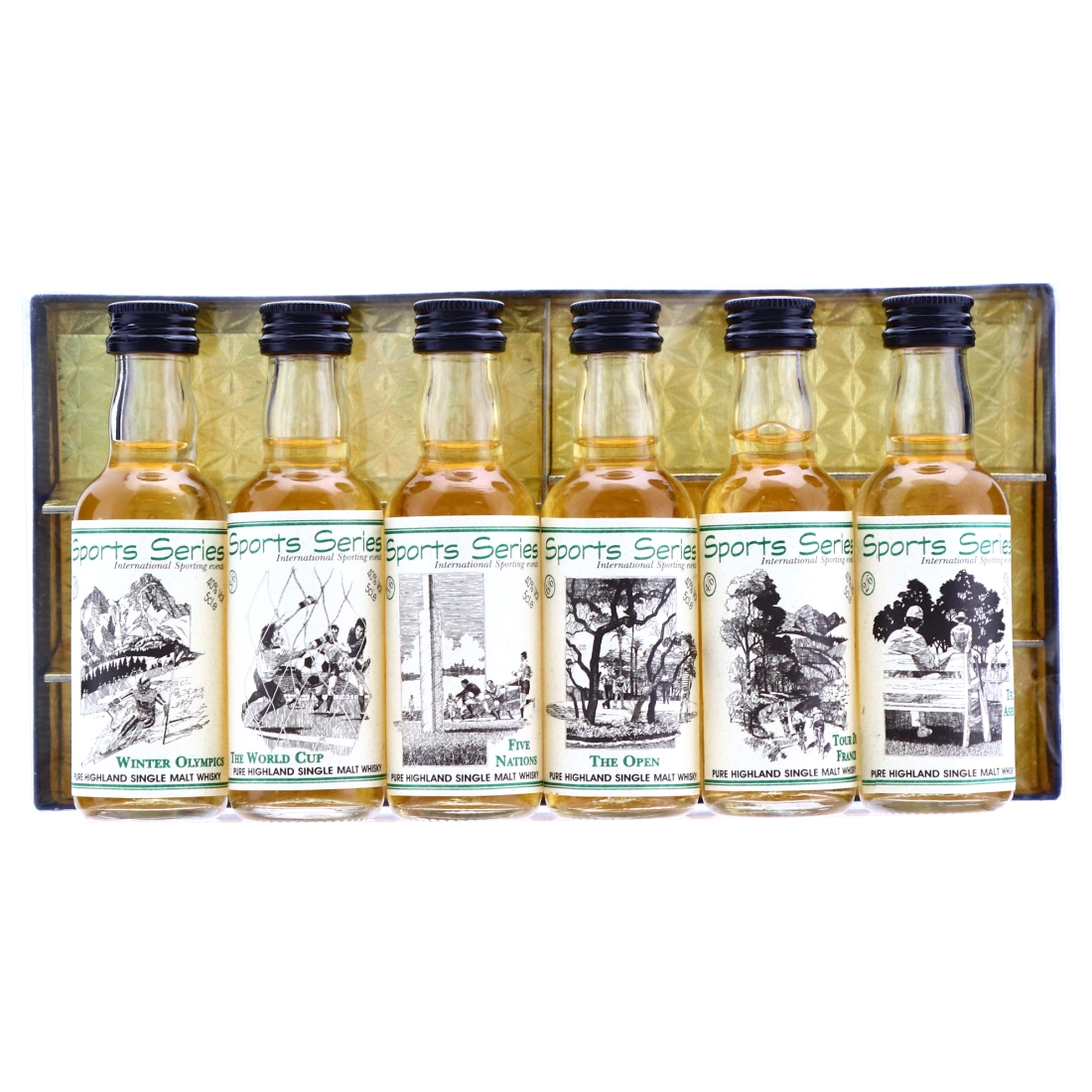 Sports Series The Whisky Connoisseur Miniature x 6