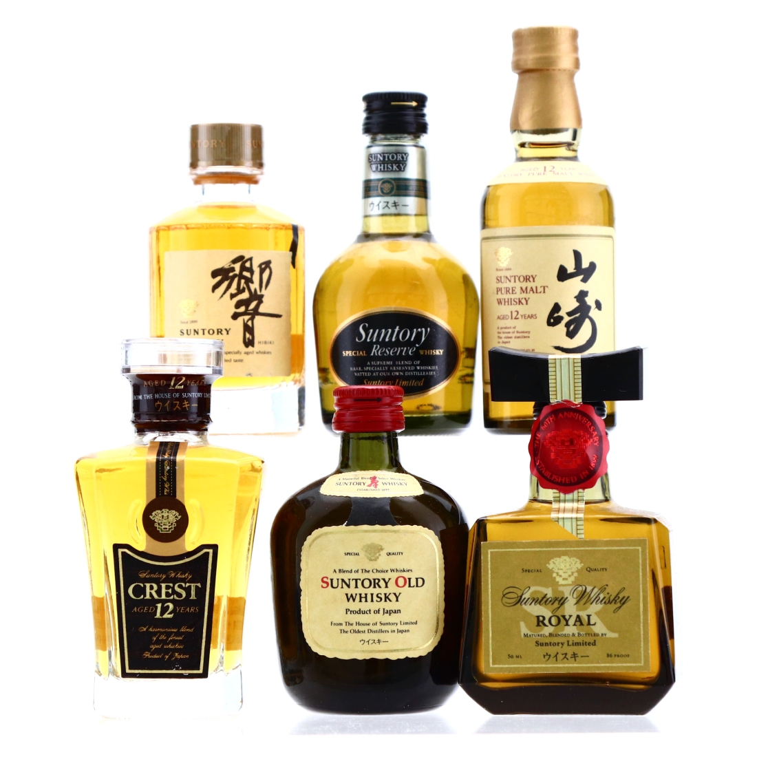 Suntory Miniature x 6 / Includes Yamazaki